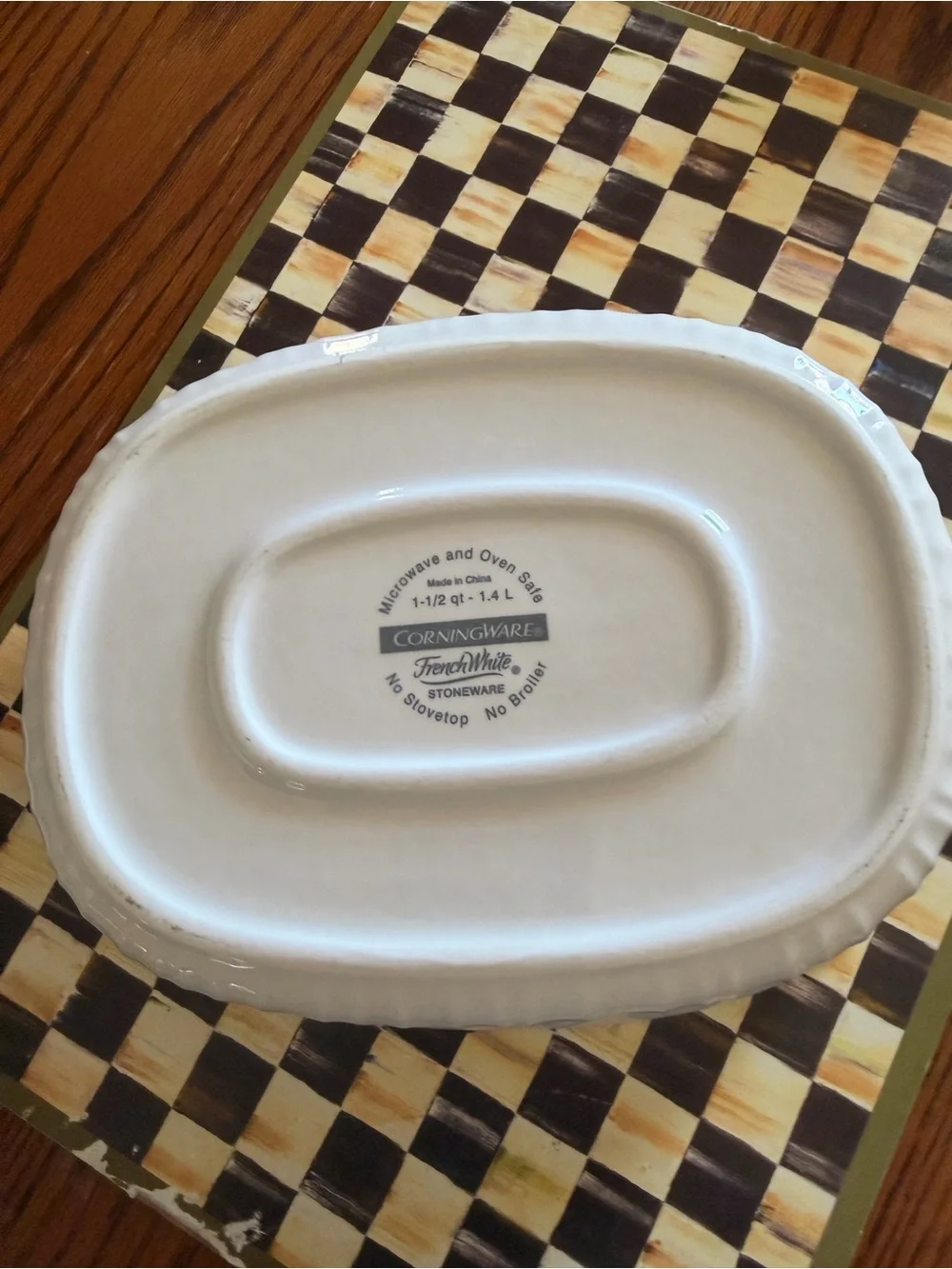 Corningware French white casserole Oval Serving Dish with Lid